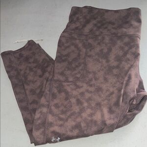Under Armour Mauve Brown Marbled Leggings